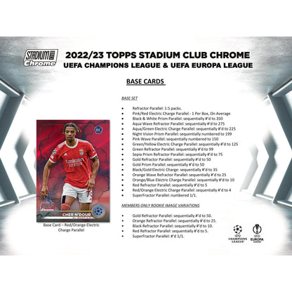 2022-23 Topps Stadium Club Chrome UEFA Champions League Soccer Hobby Box - King Card Canada