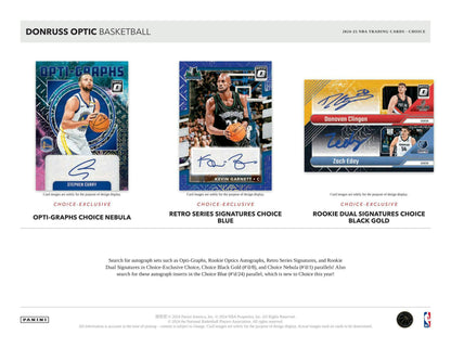 2024 - 25 Panini Donruss Optic Basketball Choice Box 746134179853 at King Card Canada