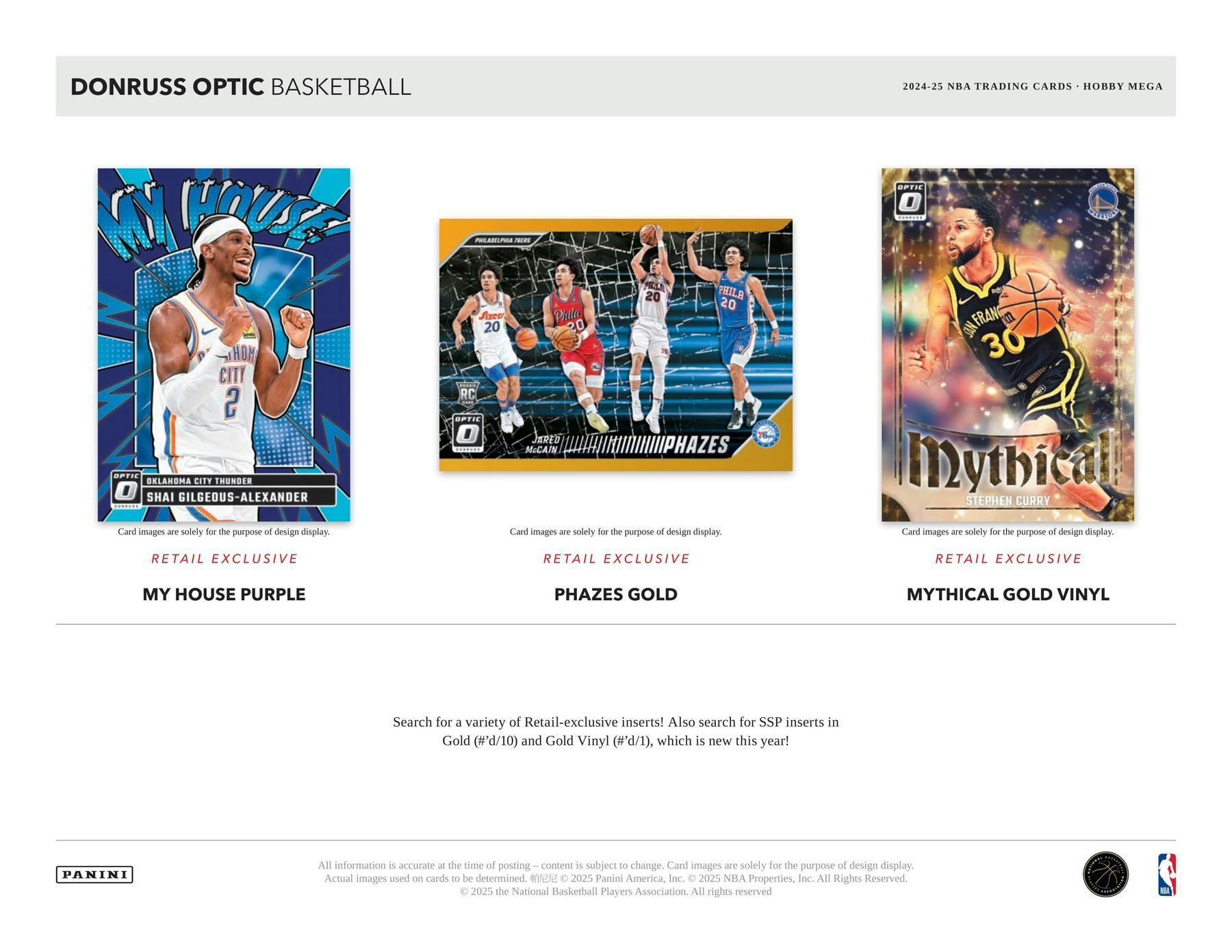 2024 - 25 Panini Donruss Optic Basketball Hobby Mega Box 746134180248 at King Card Canada