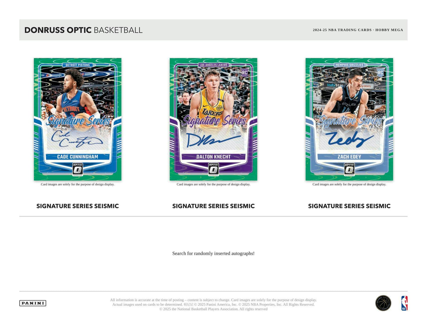 2024 - 25 Panini Donruss Optic Basketball Hobby Mega Box 746134180248 at King Card Canada