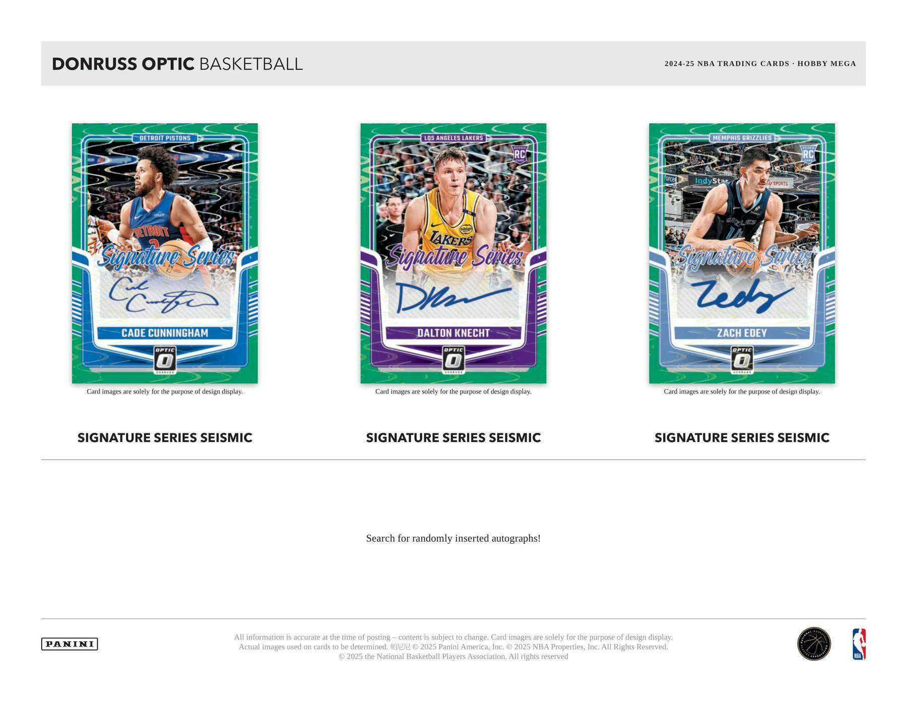 2024 - 25 Panini Donruss Optic Basketball Hobby Mega Box 746134180248 at King Card Canada
