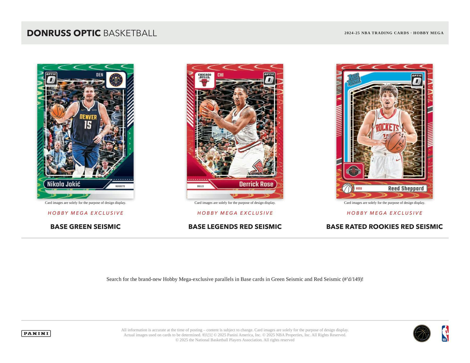 2024 - 25 Panini Donruss Optic Basketball Hobby Mega Box 746134180248 at King Card Canada