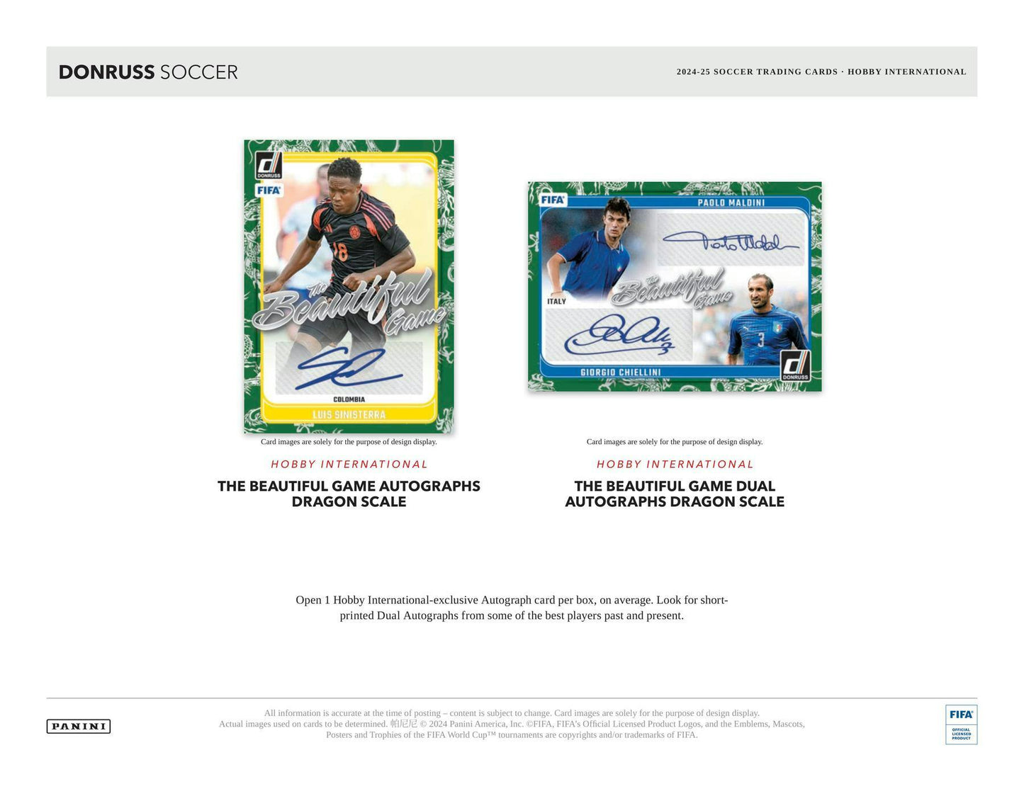 2024 - 25 Panini Donruss Soccer International Hobby Box 746134163029 at King Card Canada