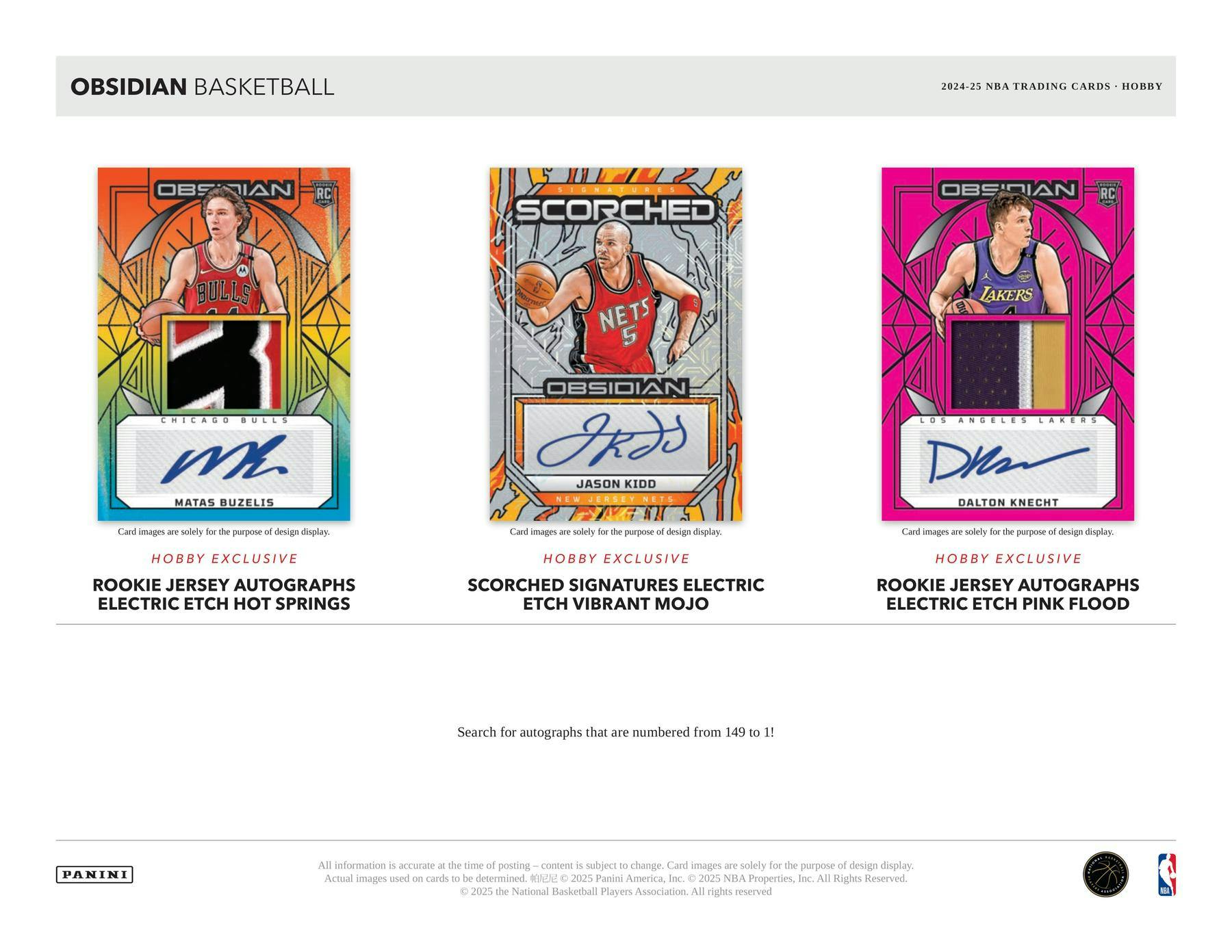 2024 - 25 Panini Obsidian Basketball Hobby Box 746134179389 at King Card Canada