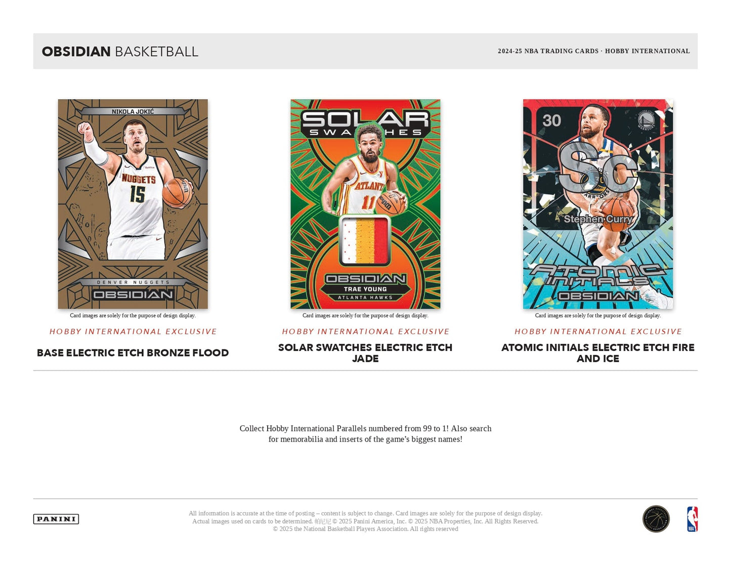 2024 - 25 Panini Obsidian Basketball International Hobby Box 746134179440 at King Card Canada
