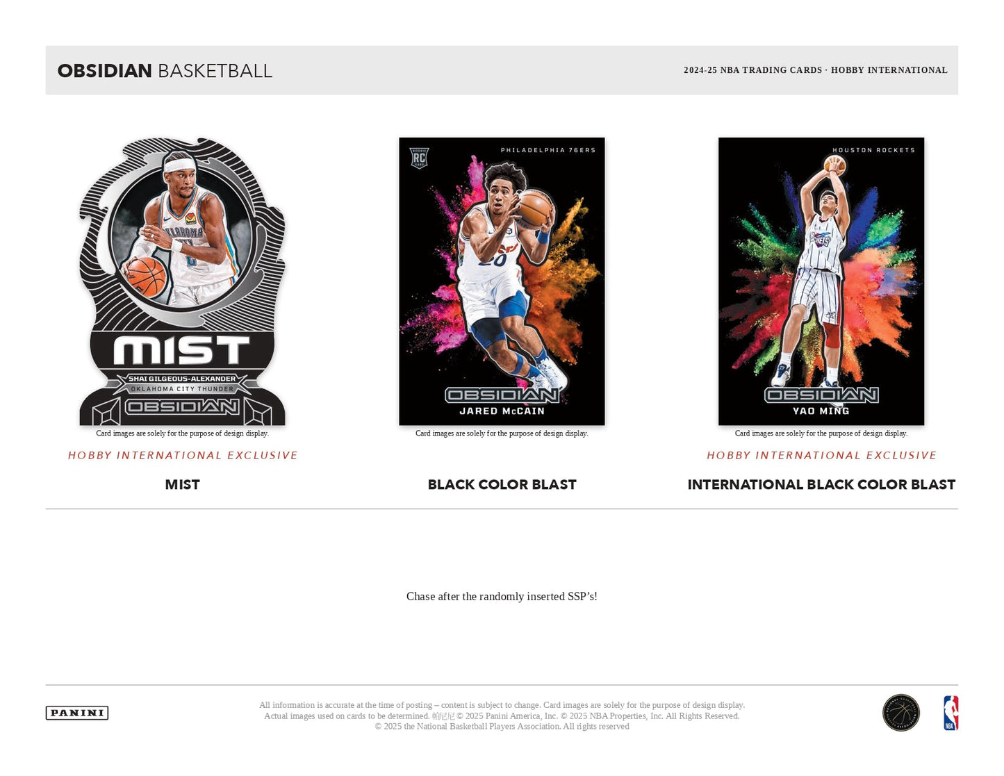 2024 - 25 Panini Obsidian Basketball International Hobby Box 746134179440 at King Card Canada