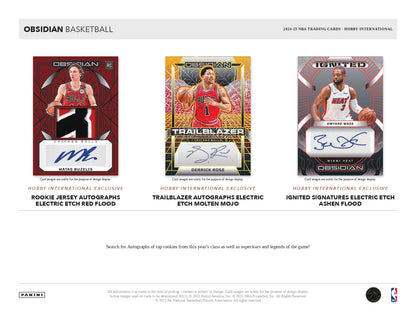 2024 - 25 Panini Obsidian Basketball International Hobby Box 746134179440 at King Card Canada
