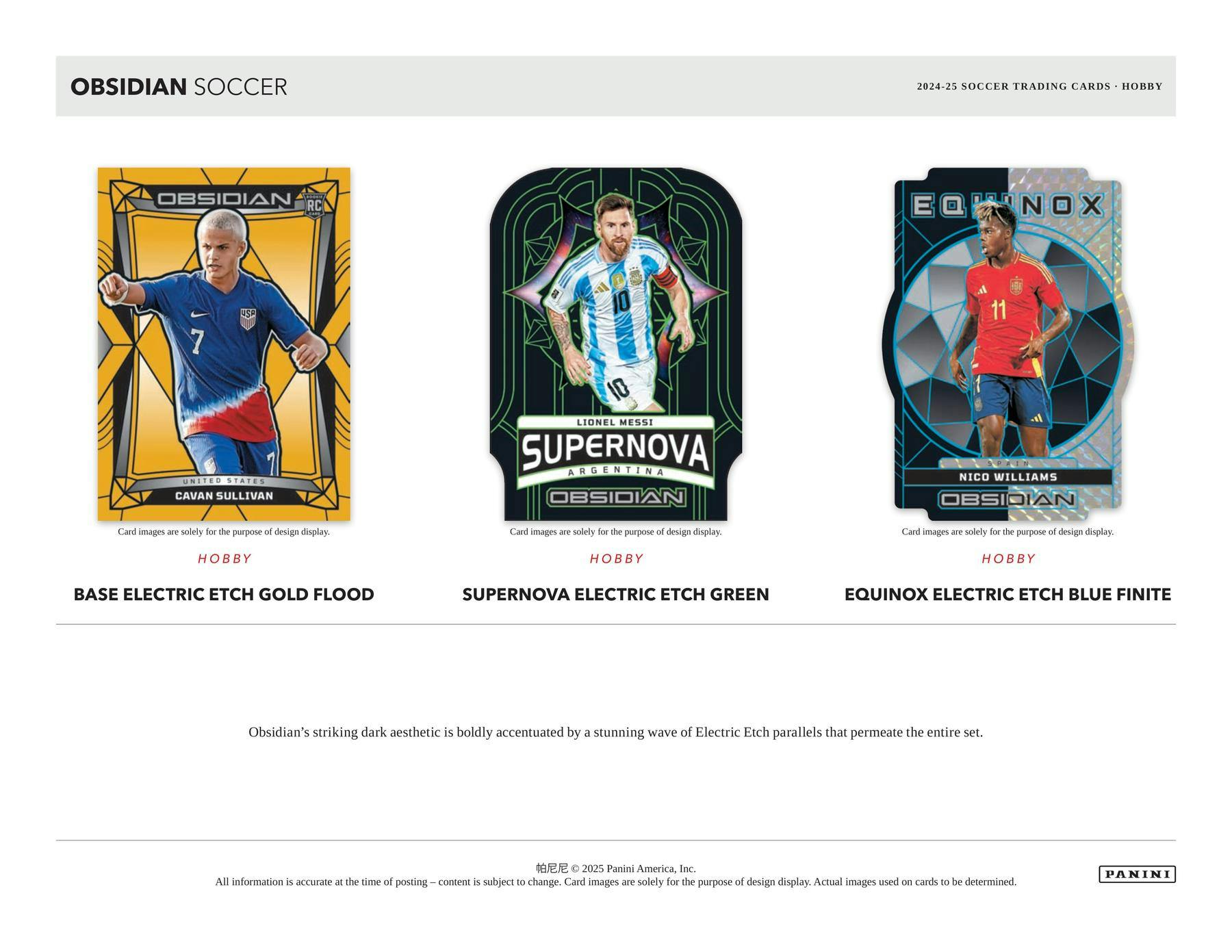 2024 - 25 Panini Obsidian Soccer Hobby Box 746134177866 at King Card Canada