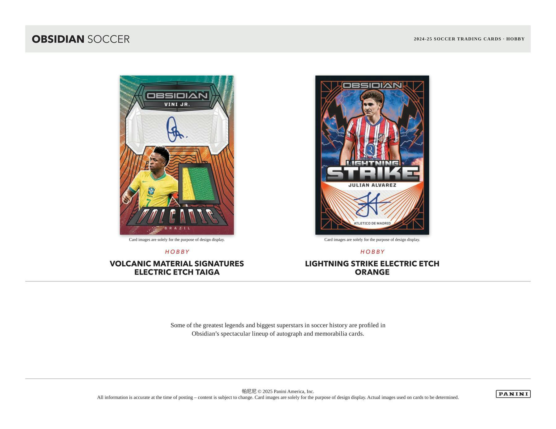 2024 - 25 Panini Obsidian Soccer Hobby Box 746134177866 at King Card Canada
