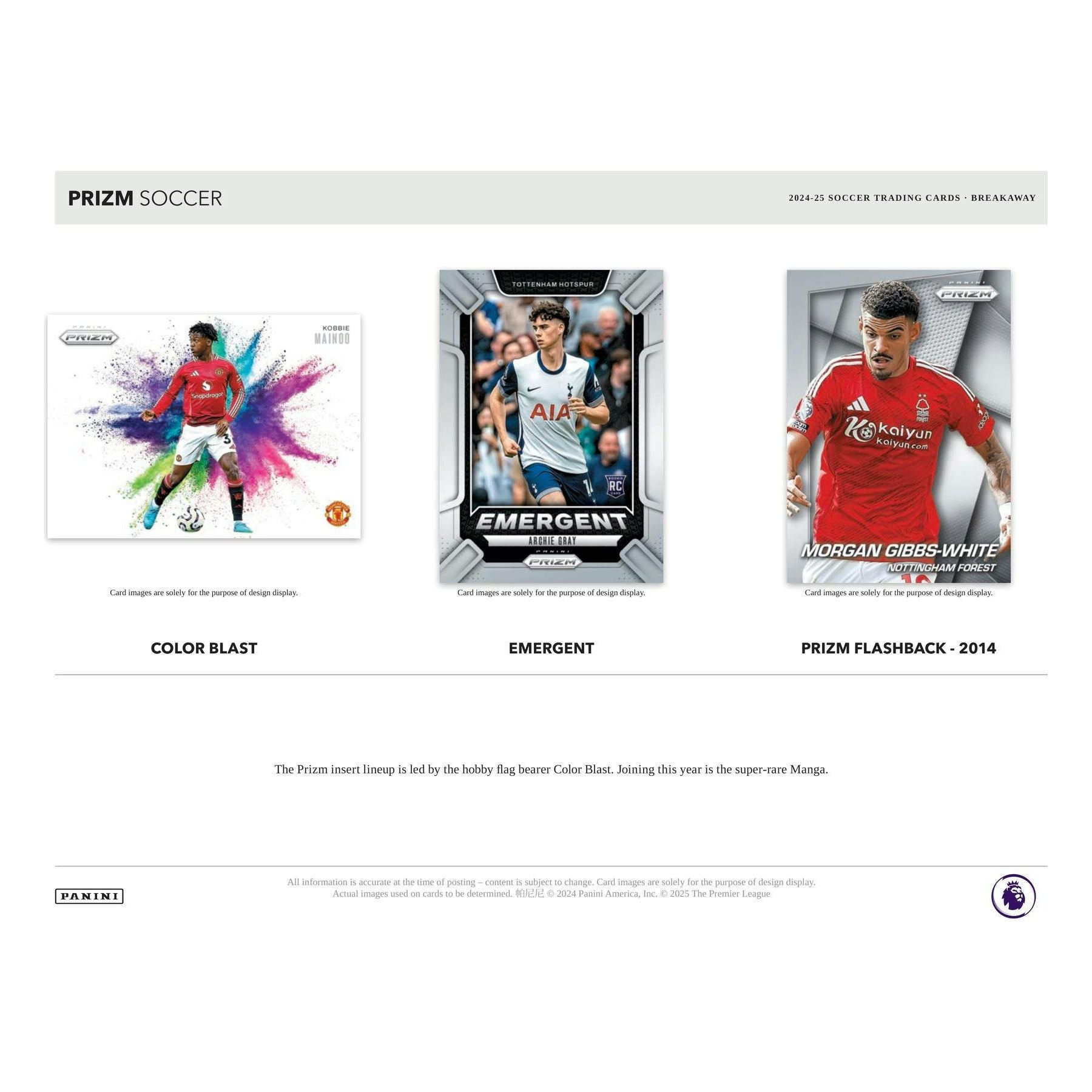 2024 - 25 Panini Prizm EPL English Premier League Soccer Breakaway 746134176937 at King Card Canada