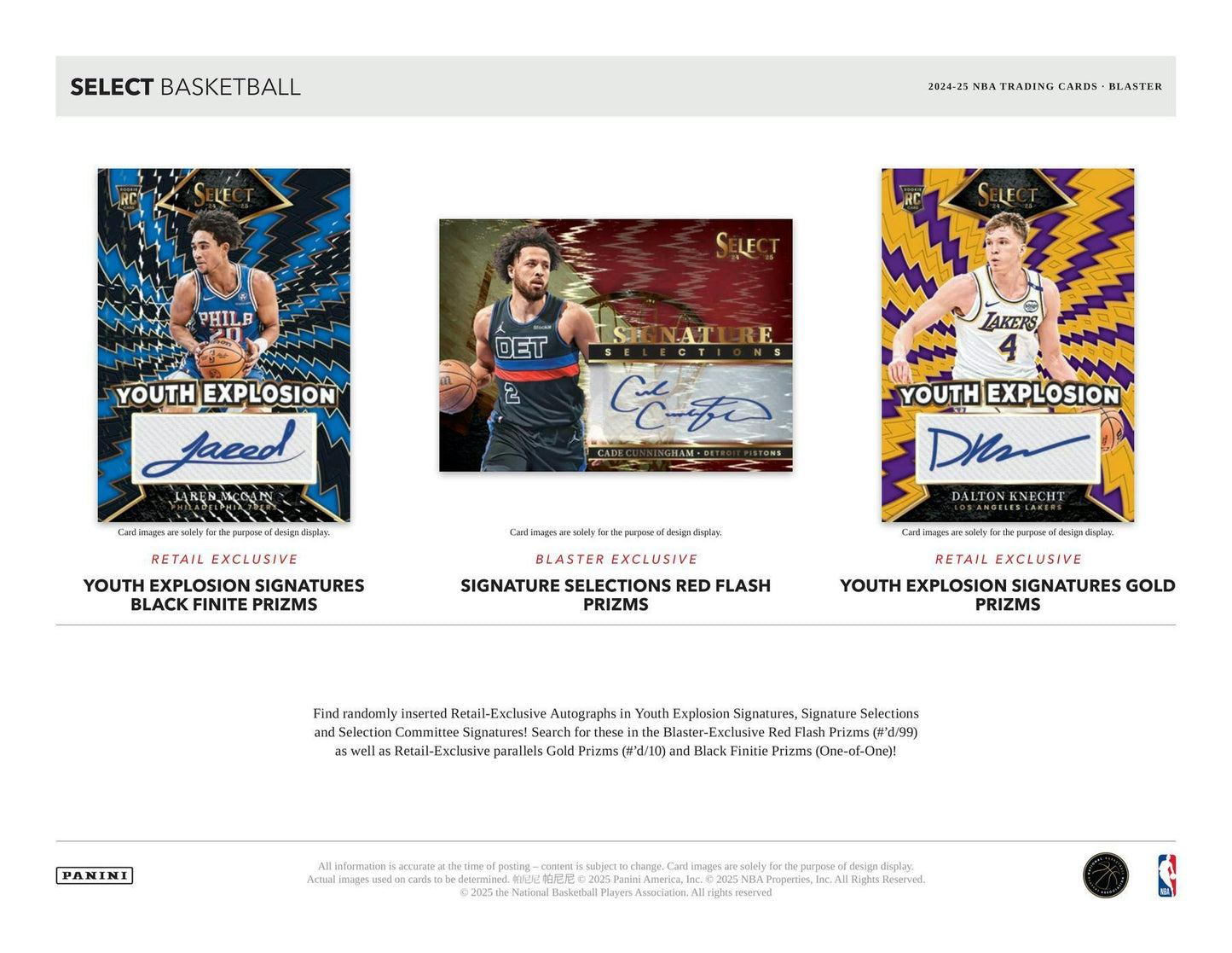 2024 - 25 Panini Select Basketball Blaster Box 746134180637 at King Card Canada