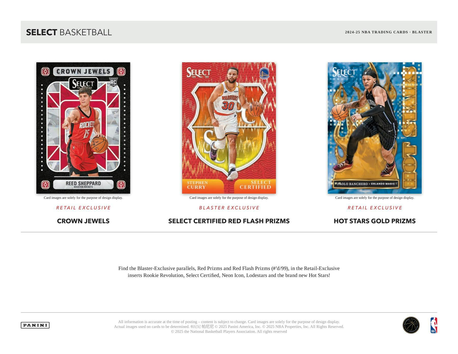 2024 - 25 Panini Select Basketball Blaster Box 746134180637 at King Card Canada
