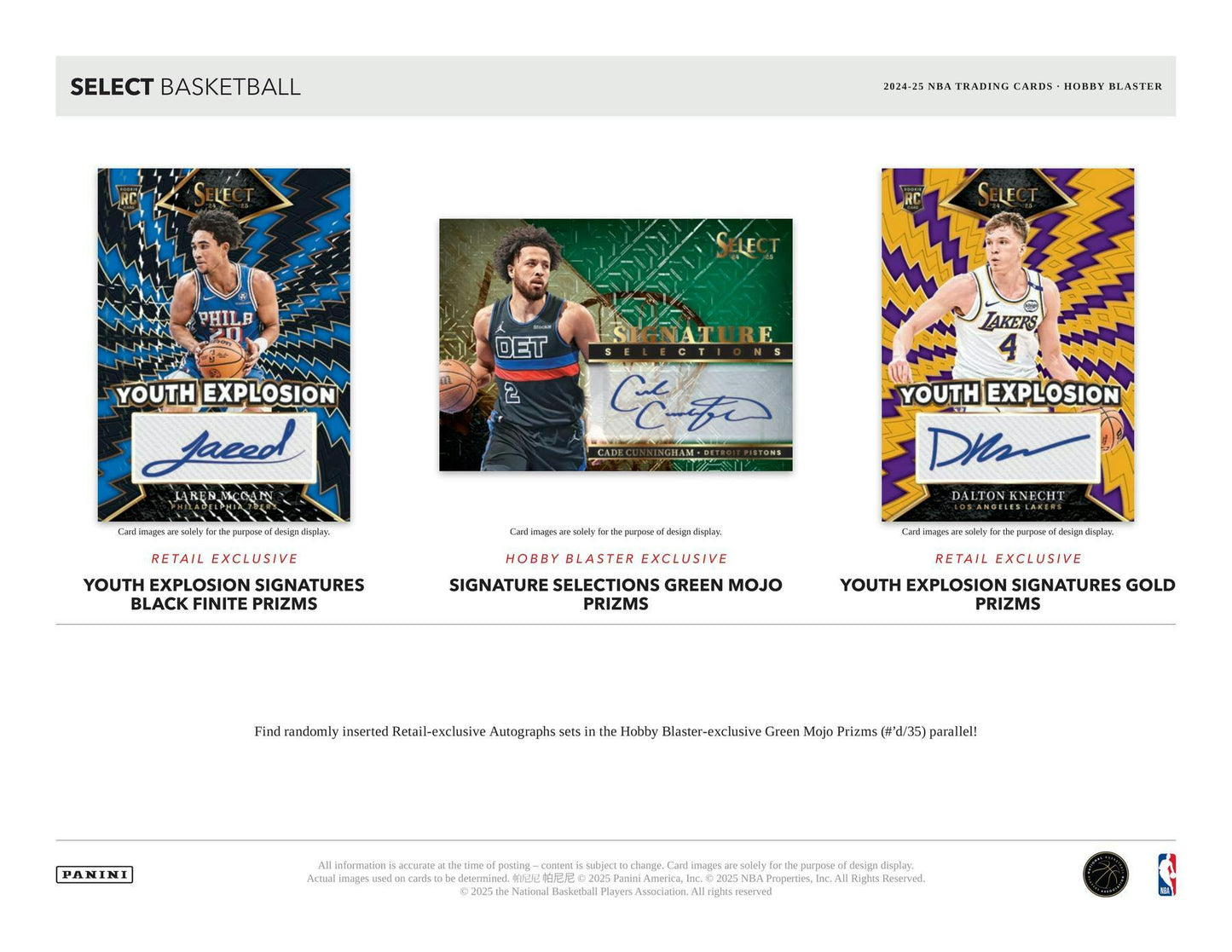 2024 - 25 Panini Select Basketball Hobby Blaster Box 746134180781 at King Card Canada