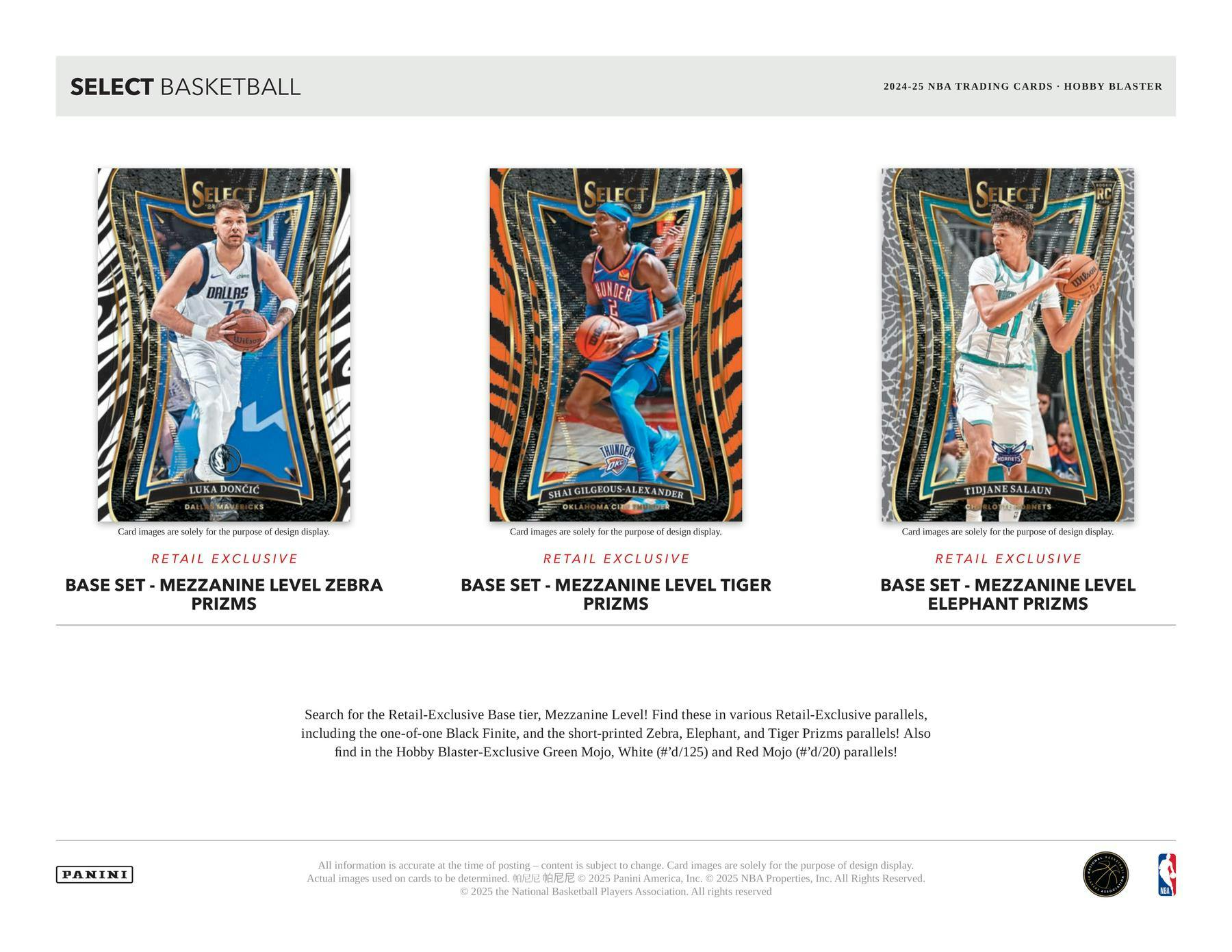 2024 - 25 Panini Select Basketball Hobby Blaster Box 746134180781 at King Card Canada