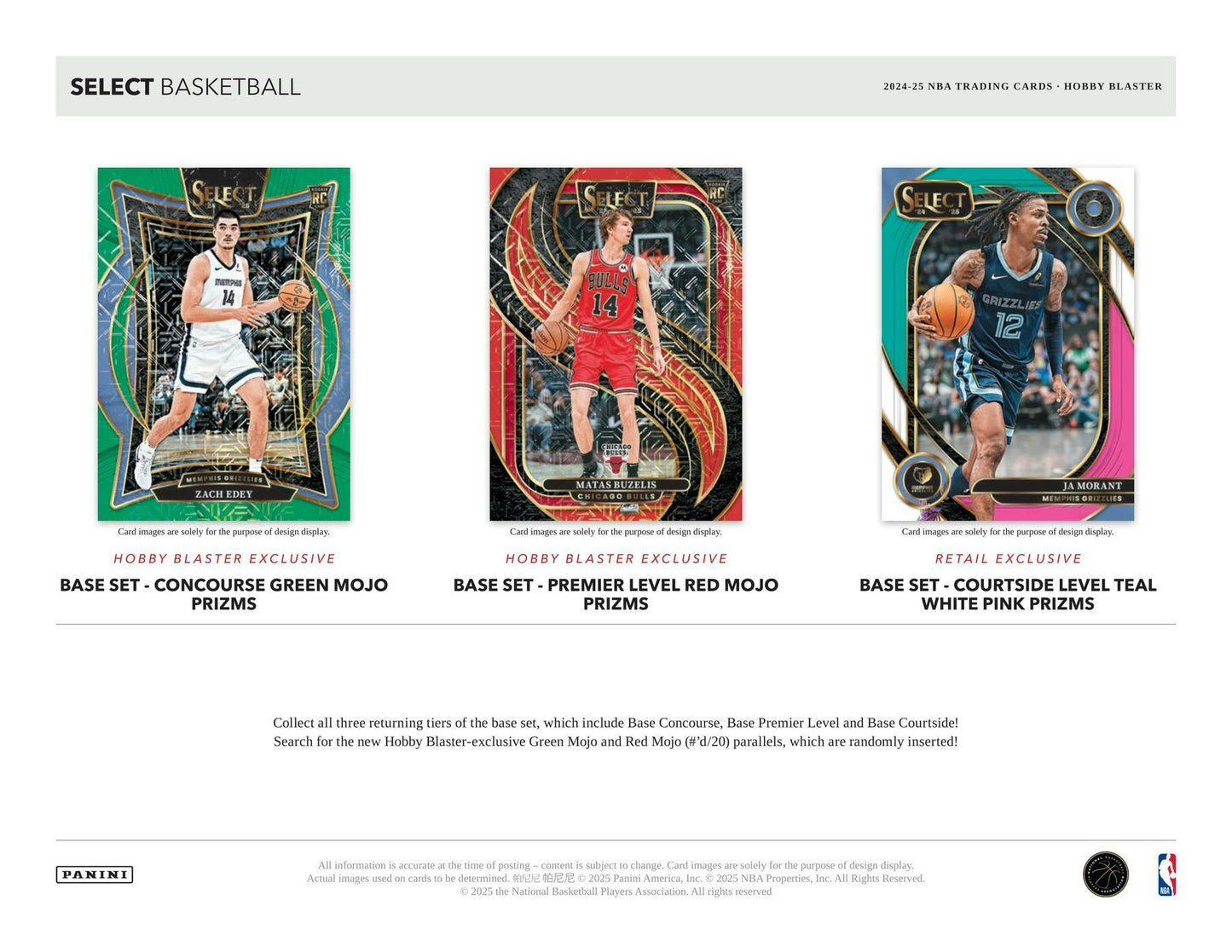 2024 - 25 Panini Select Basketball Hobby Blaster Box 746134180781 at King Card Canada