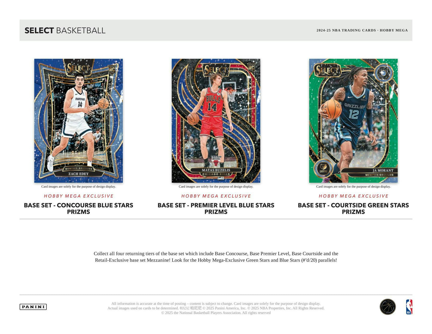 2024 - 25 Panini Select Basketball Hobby Mega Box 746134180811 at King Card Canada