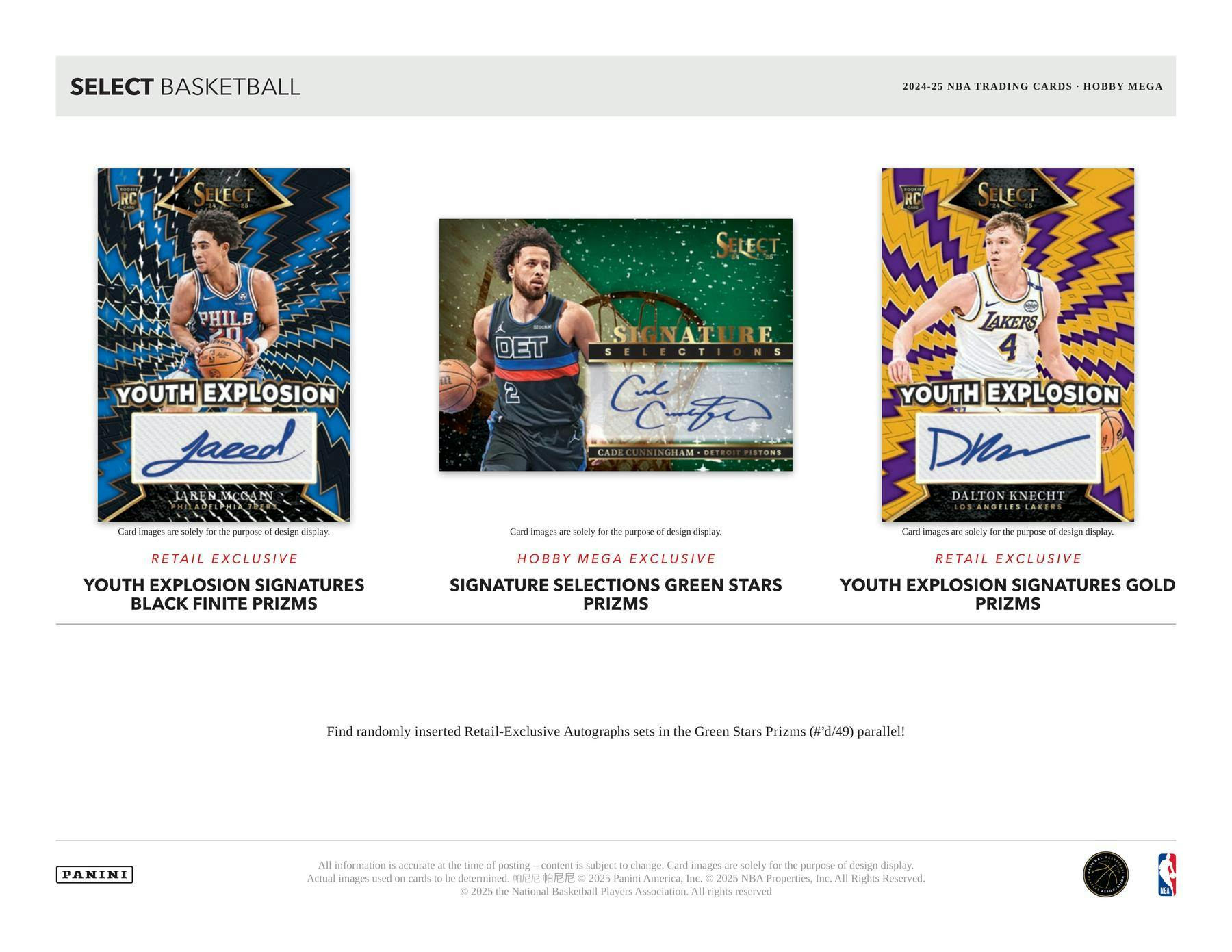 2024 - 25 Panini Select Basketball Hobby Mega Box 746134180811 at King Card Canada