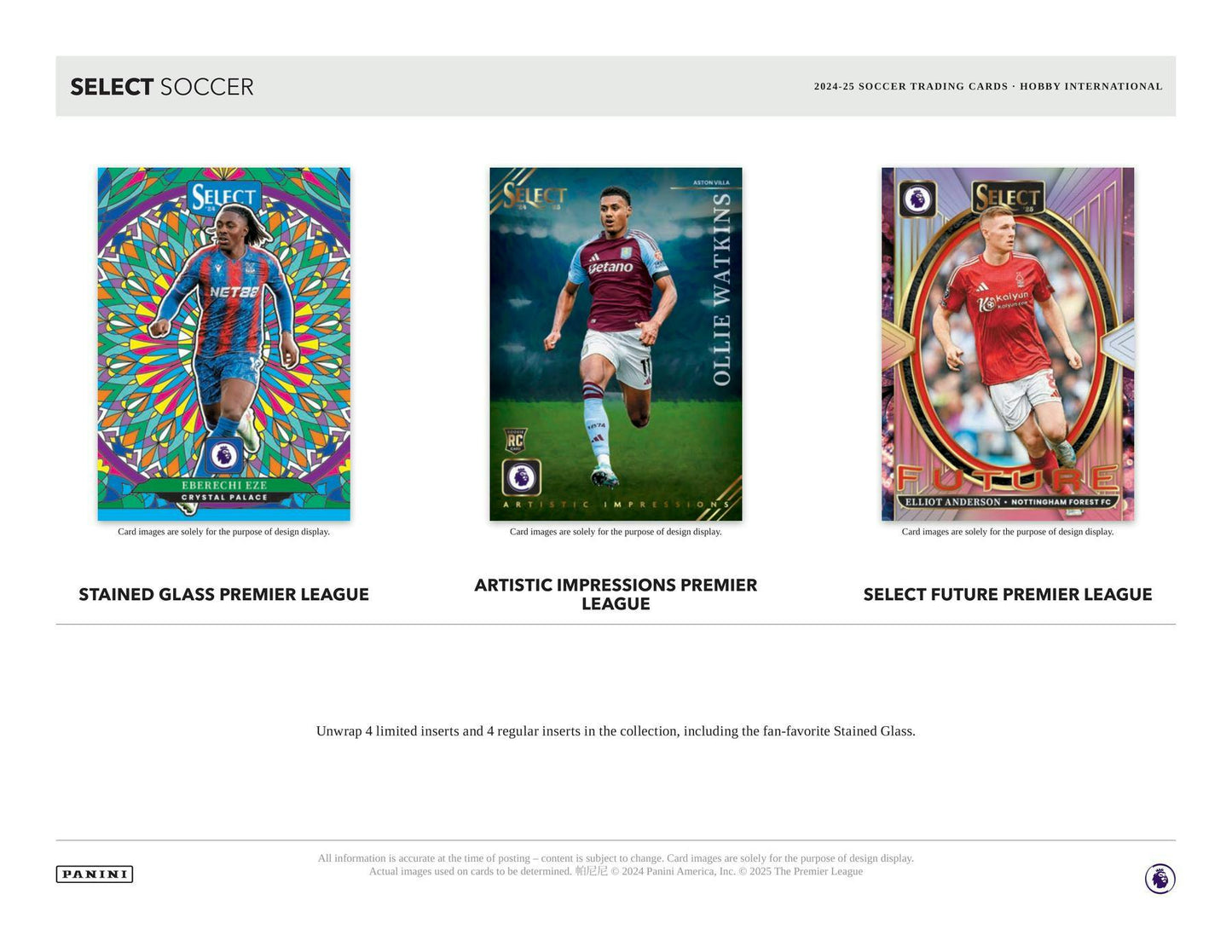 2024 - 25 Panini Select EPL English Premier League Soccer International Hobby Box 746134177484 at King Card Canada