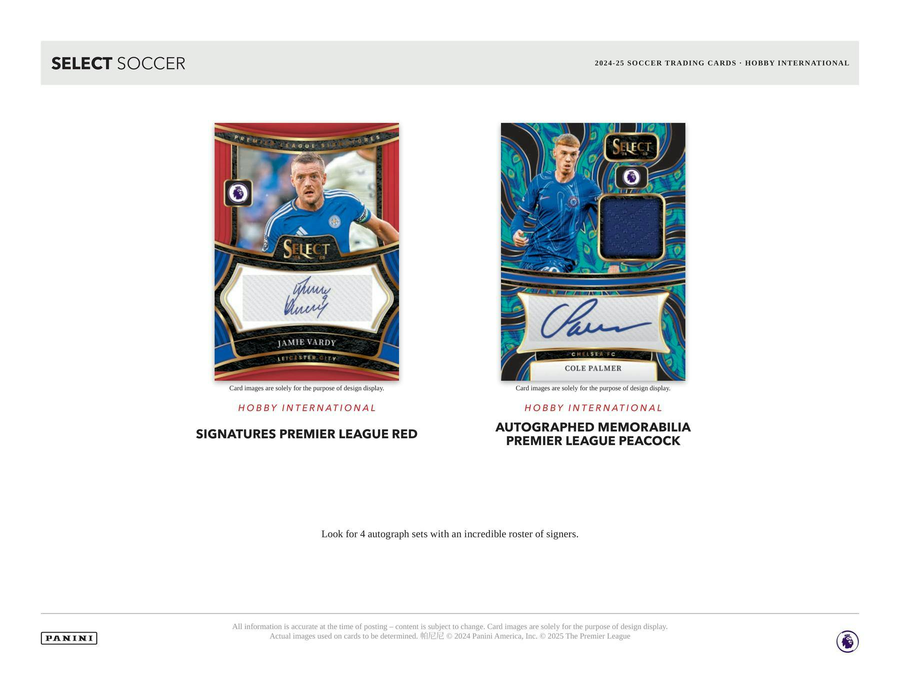 2024 - 25 Panini Select EPL English Premier League Soccer International Hobby Box 746134177484 at King Card Canada