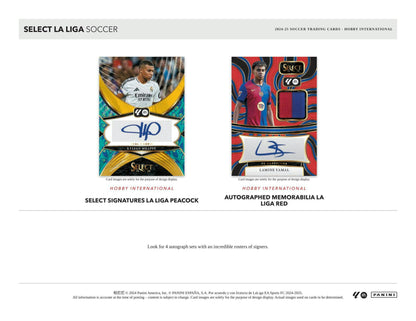 2024 - 25 Panini Select La Liga Soccer International Hobby Box 746134177309 at King Card Canada