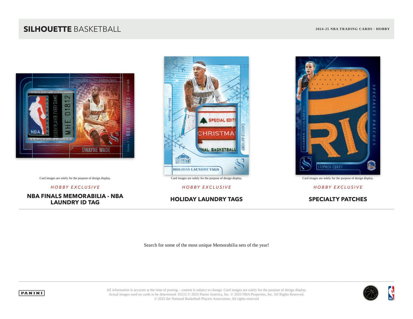 2024 - 25 Panini Silhouette Basketball Hobby Box 746134179358 at King Card Canada