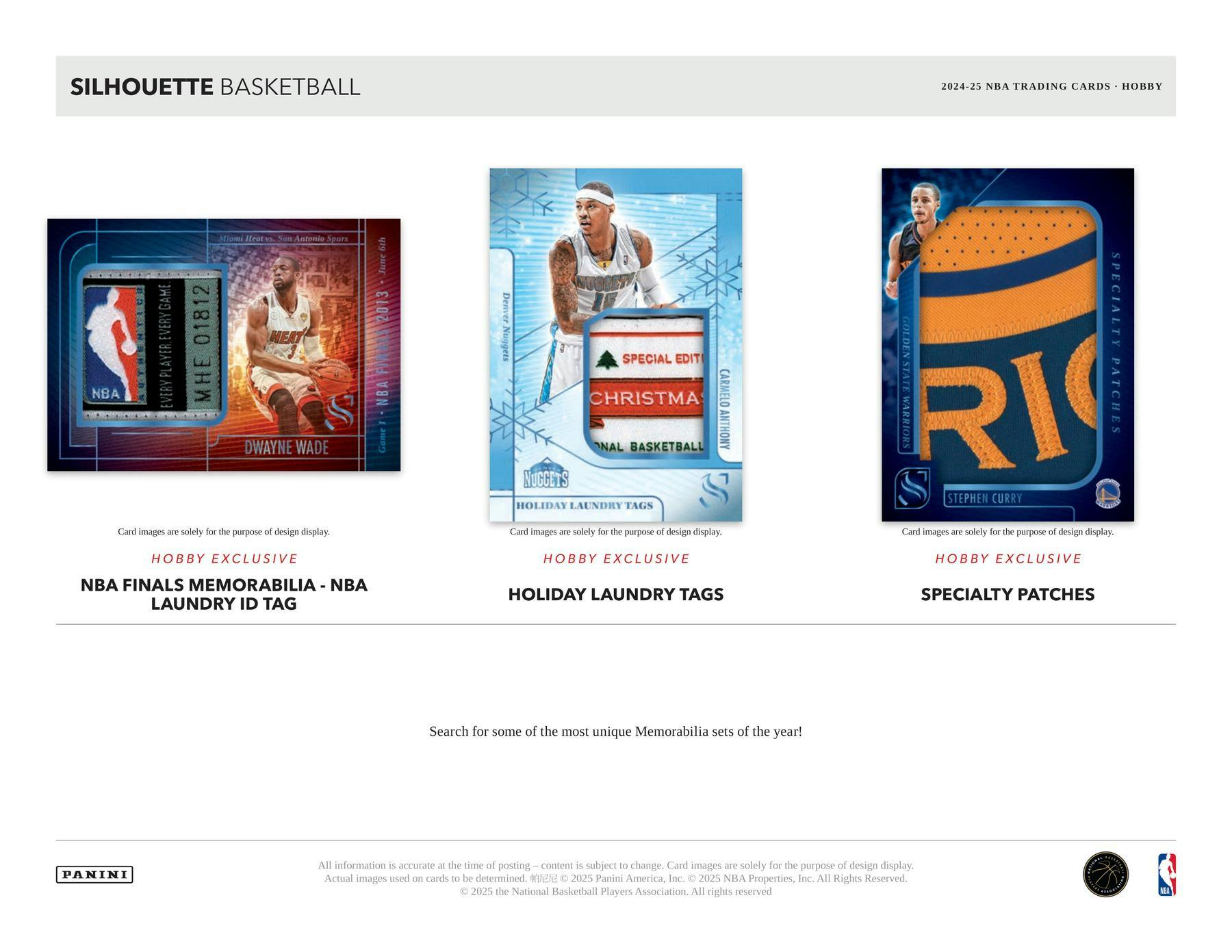 2024 - 25 Panini Silhouette Basketball Hobby Box 746134179358 at King Card Canada