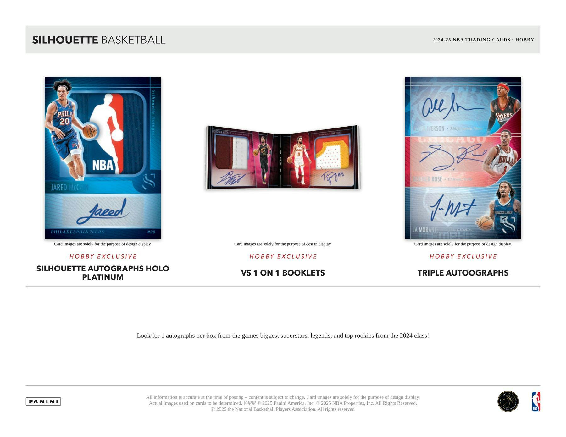 2024 - 25 Panini Silhouette Basketball Hobby Box 746134179358 at King Card Canada