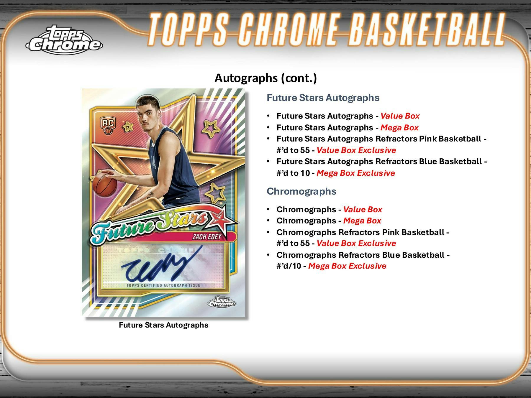 2024 - 25 Topps Chrome Basketball Mega Box 887521134601 at King Card Canada