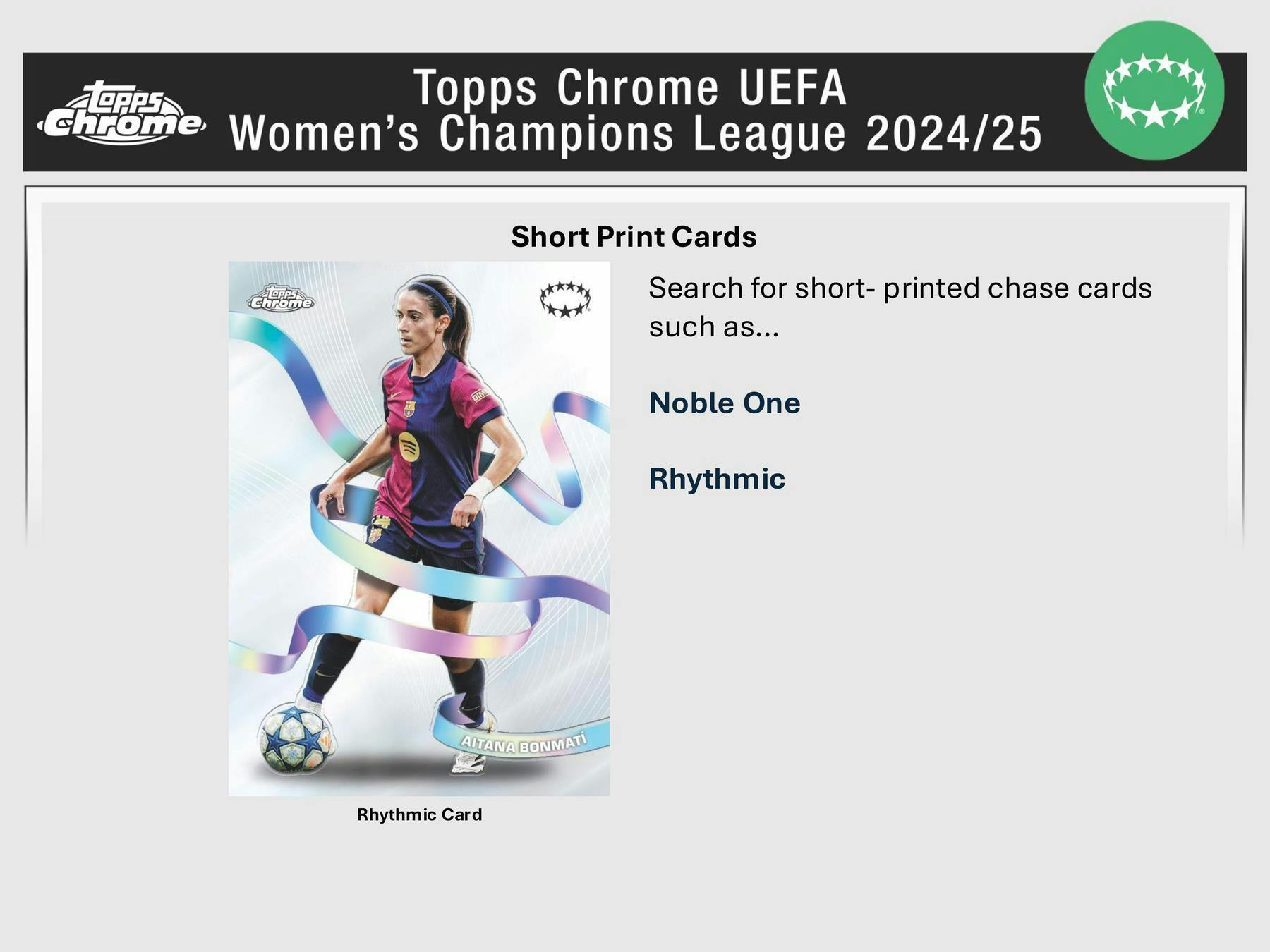 2024 - 25 Topps Chrome UEFA Women's Champions League Soccer Blaster Value Box 887521141739 at King Card Canada