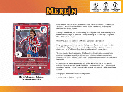 2024 - 25 Topps Merlin UEFA Club Competitions Soccer Blaster Value Box 887521144198 at King Card Canada