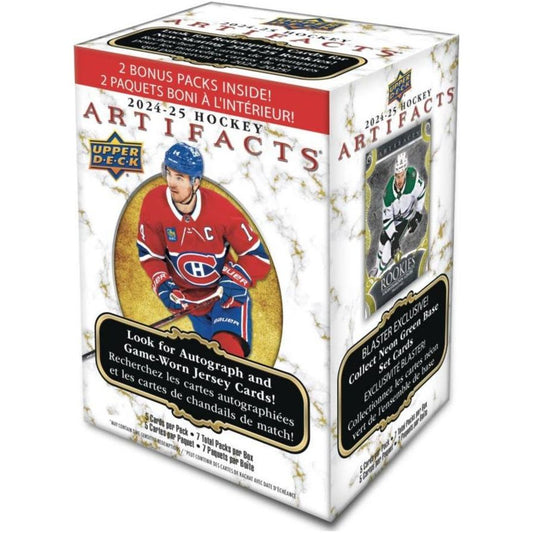 2024 - 25 Upper Deck Artifacts Hockey Blaster Box 053334550789 at King Card Canada