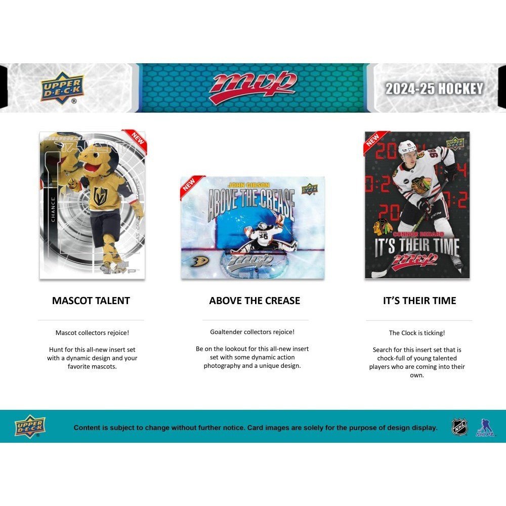 2024 - 25 Upper Deck MVP Hockey Blaster Box 053334550055 at King Card Canada