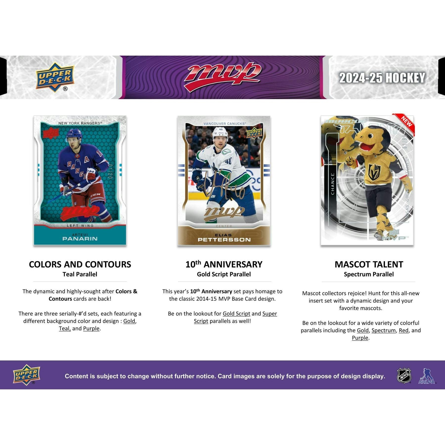 2024 - 25 Upper Deck MVP Hockey Hobby Box 053334550611 at King Card Canada