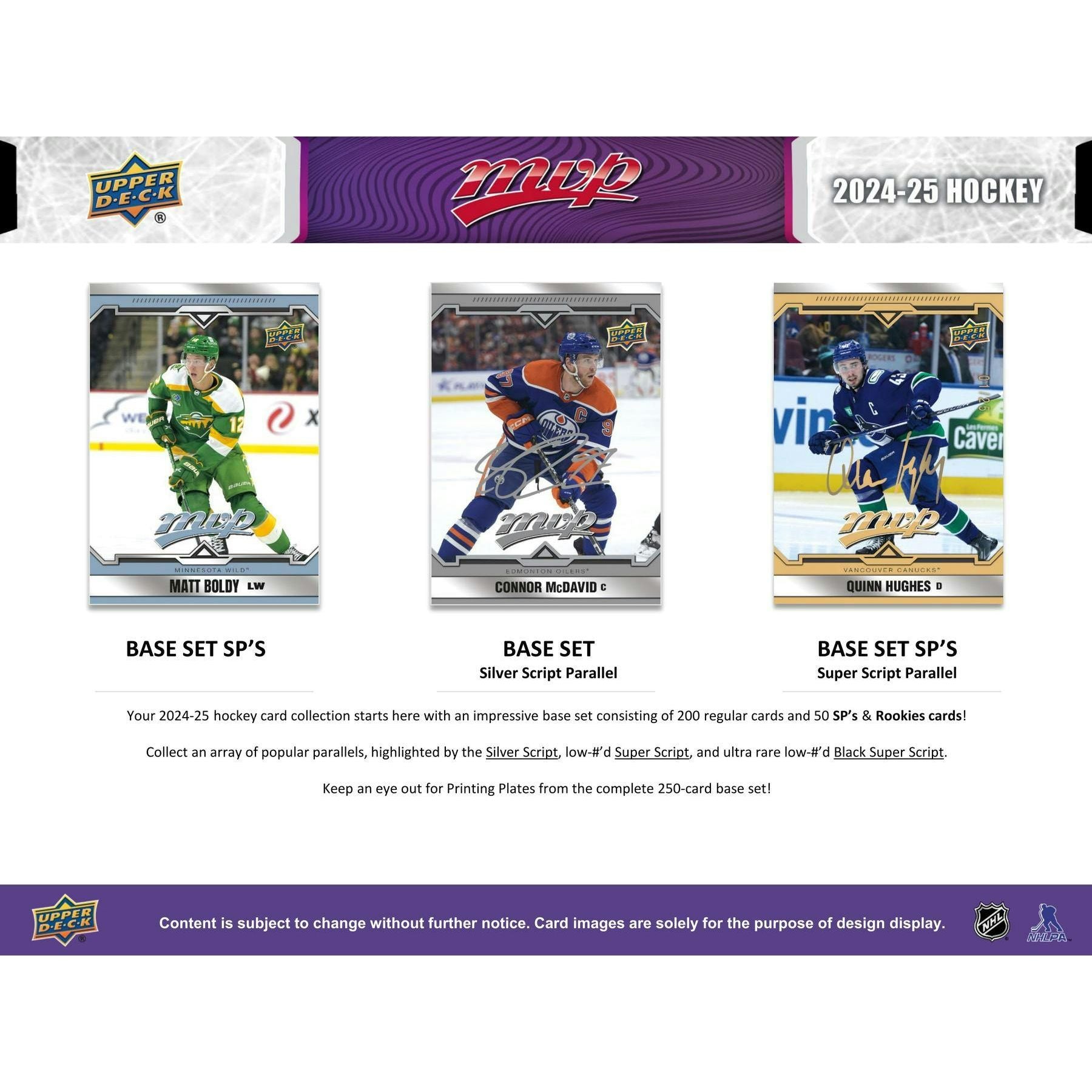 2024 - 25 Upper Deck MVP Hockey Hobby Box 053334550611 at King Card Canada