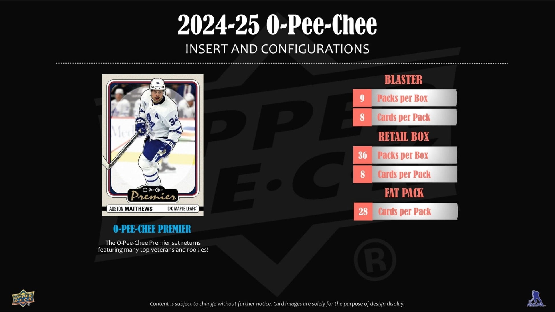 2024 - 25 Upper Deck O - Pee - Chee Hockey Fat Pack 053334708302 at King Card Canada