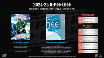 2024 - 25 Upper Deck O - Pee - Chee Hockey Hobby Box at King Card Canada