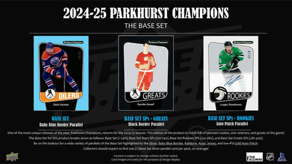 2024-25 Upper Deck Parkhurst Champions Hockey Hobby Box 053334310499 at King Card Canada