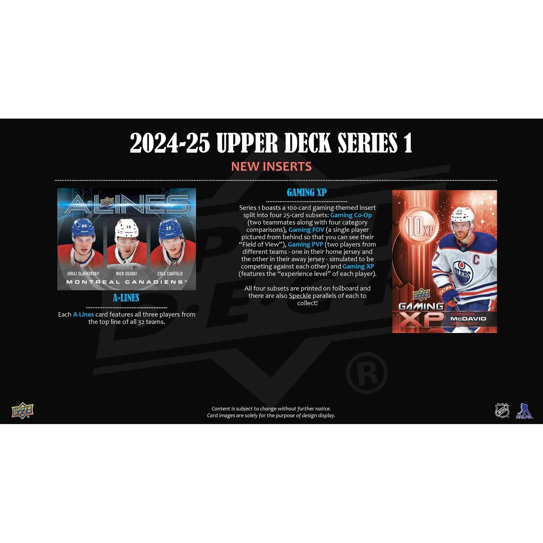 2024 - 25 Upper Deck Series 1 Hockey Blaster Box 053334656078 at King Card Canada