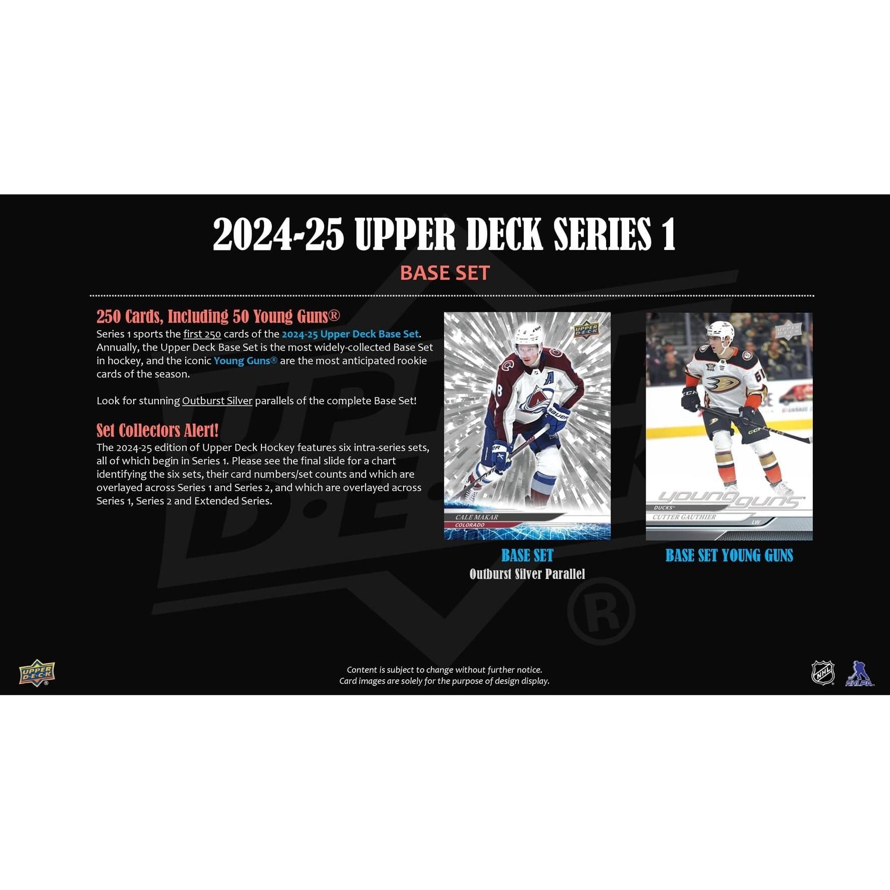 2024 - 25 Upper Deck Series 1 Hockey Starter Kit 053334657297 at King Card Canada