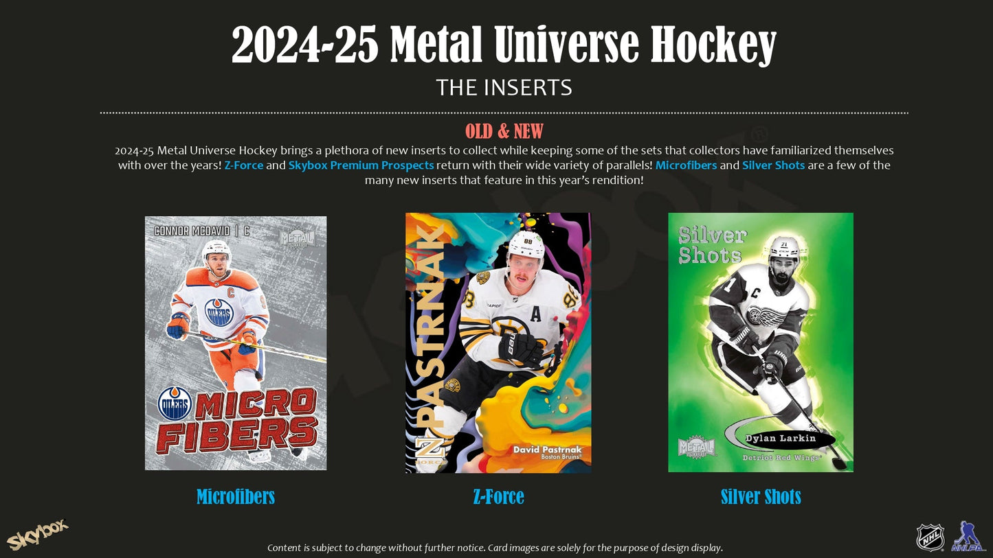 2024 - 25 Upper Deck Skybox Metal Universe Hockey Blaster Box 053334305556 at King Card Canada