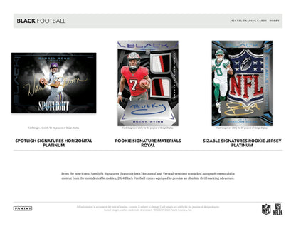 2024 Panini Black Football Hobby Box 746134168369 at King Card Canada