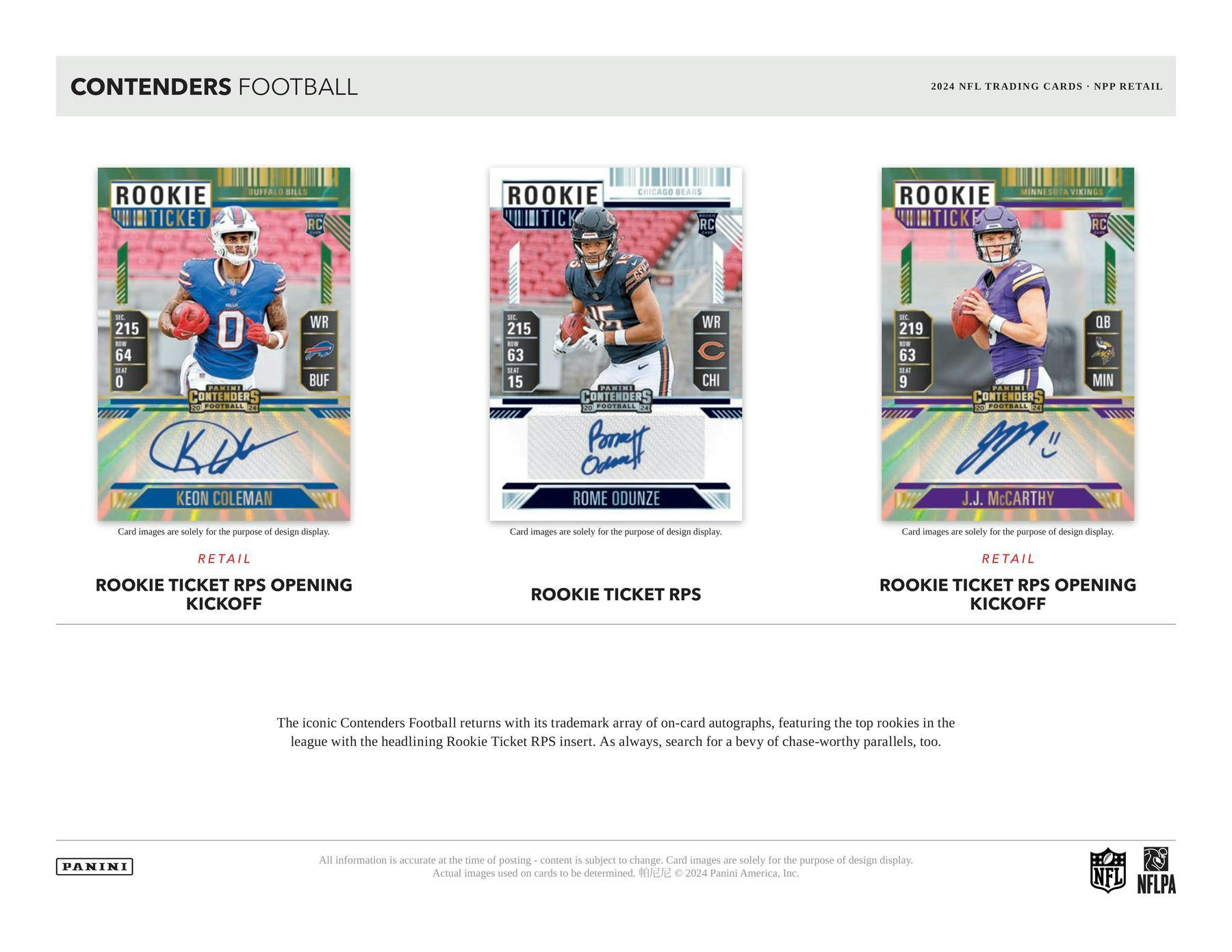 2024 Panini Contenders Football Blaster Box 746134169908 at King Card Canada