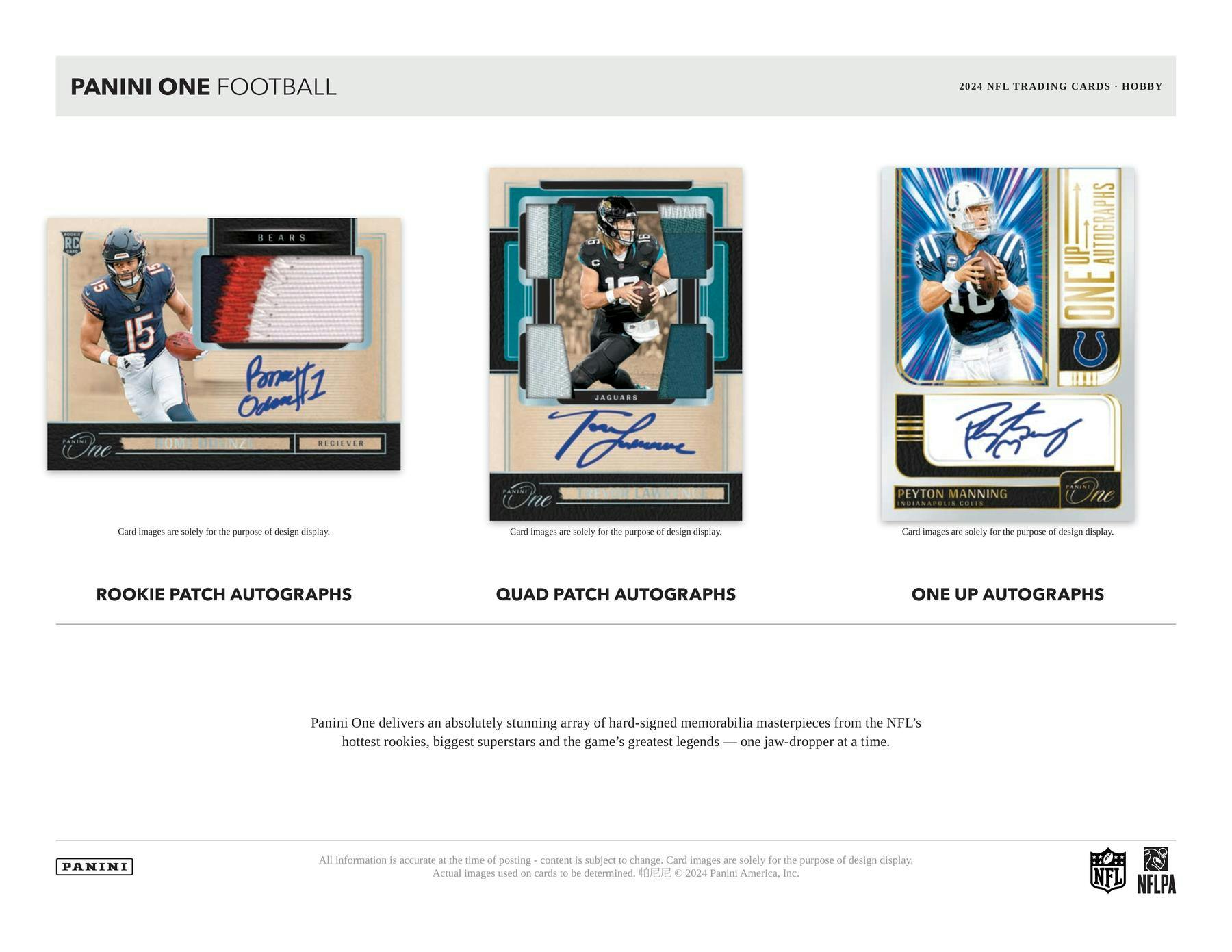 2024 Panini One Football Hobby Box 746134173196 at King Card Canada