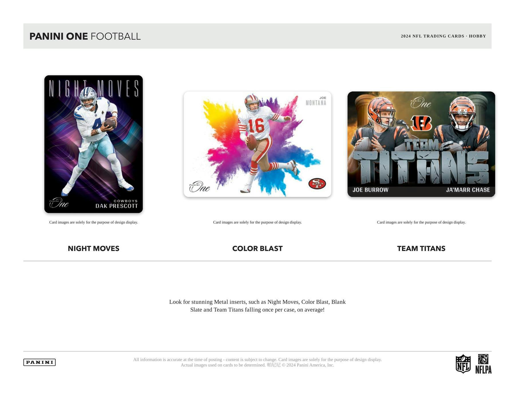 2024 Panini One Football Hobby Box 746134173196 at King Card Canada