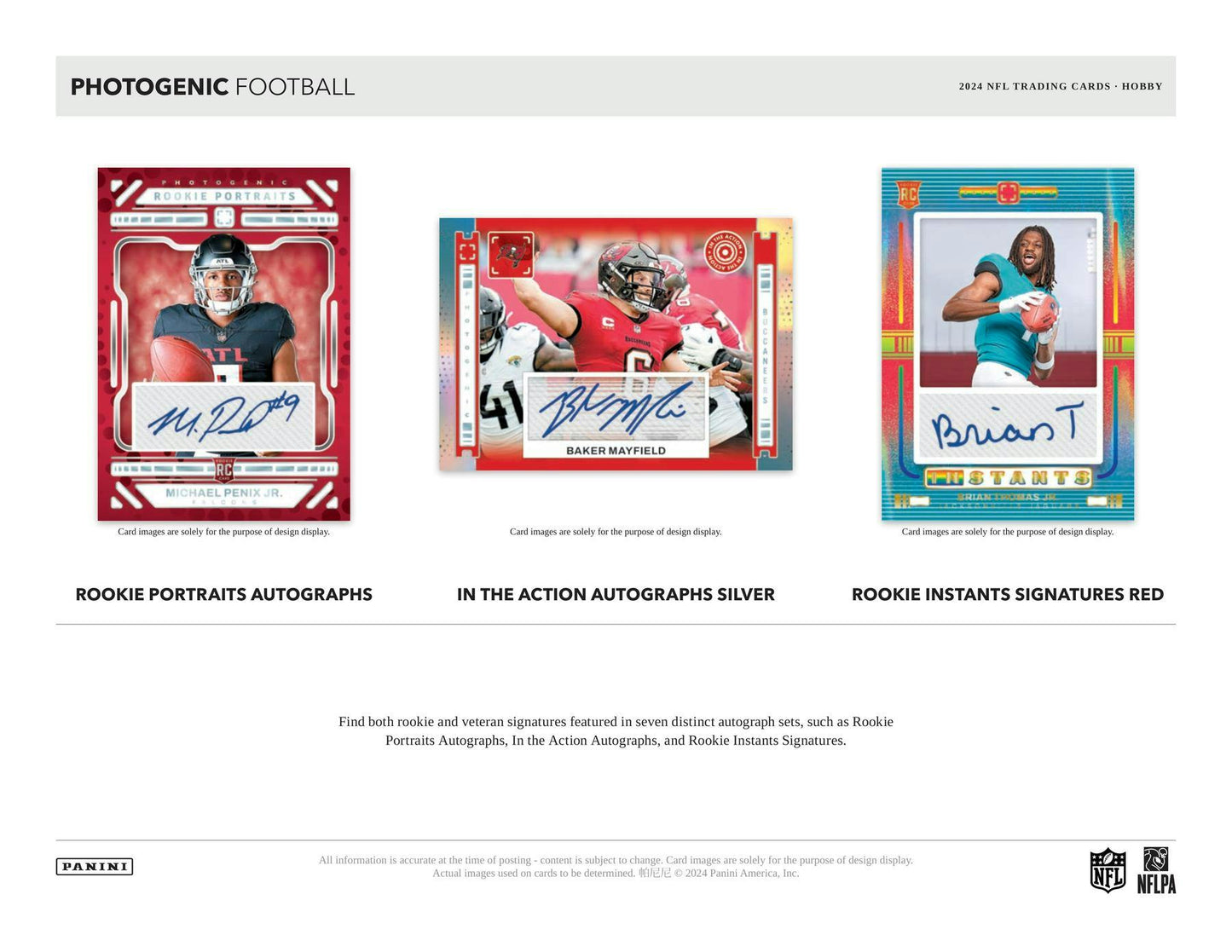 2024 Panini Photogenic Football Hobby Box 746134168338 at King Card Canada