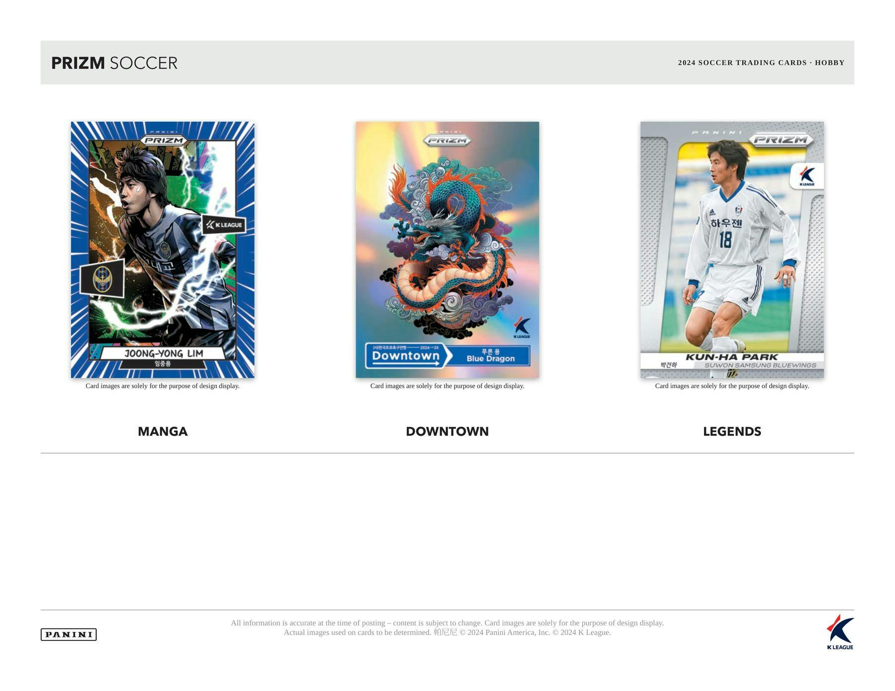 2024 Panini Prizm K League Soccer Hobby Box [PRE - ORDER - 10/02/2024] 746134162961 - King Card Canada