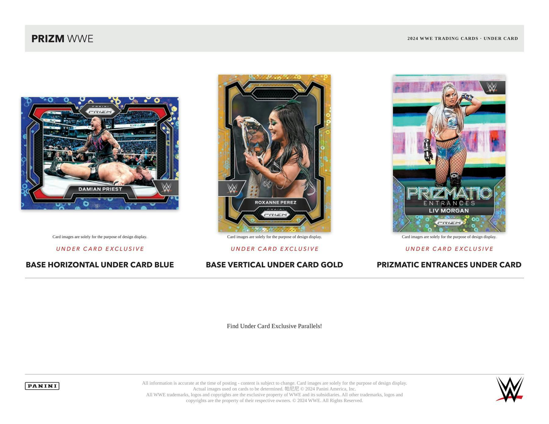 2024 Panini Prizm WWE Under Card Box 746134165160 - King Card Canada