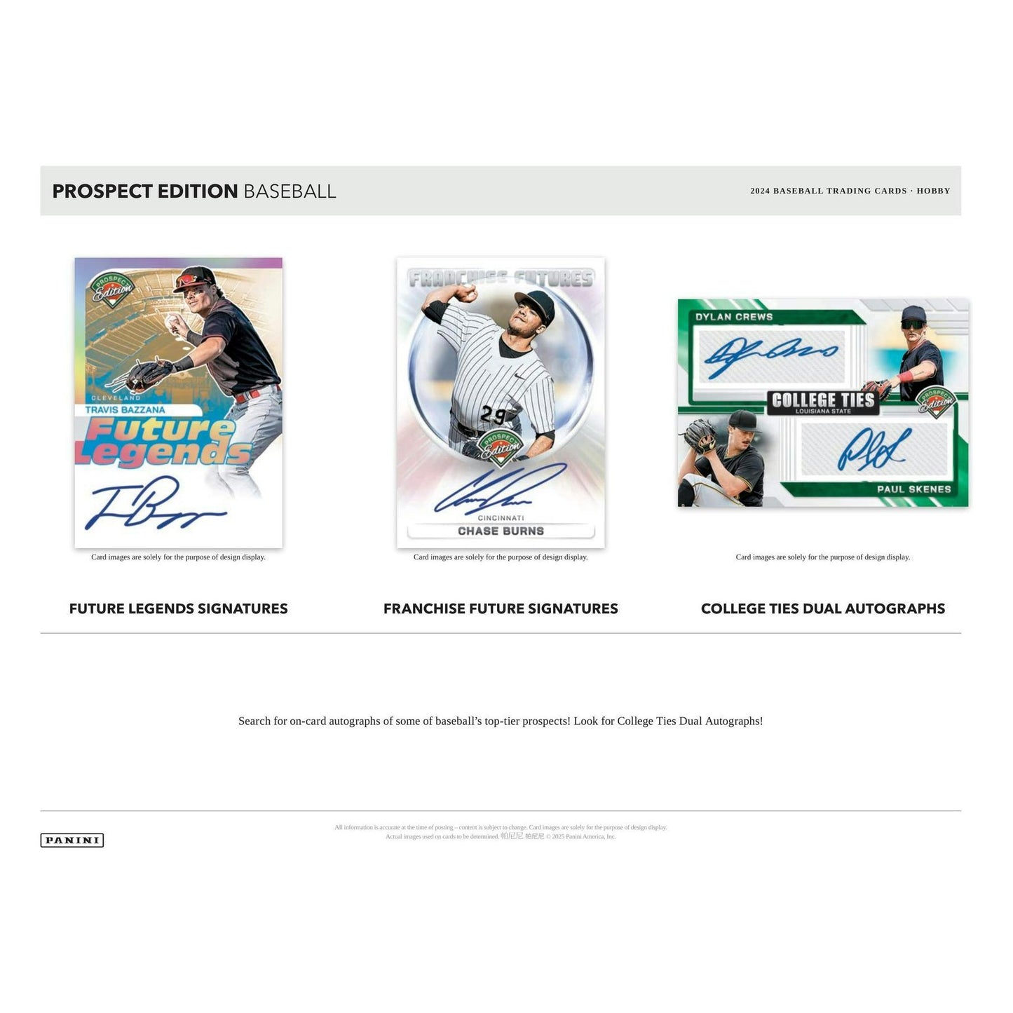2024 Panini Prospect Edition Baseball Hobby Box 746134166686 at King Card Canada