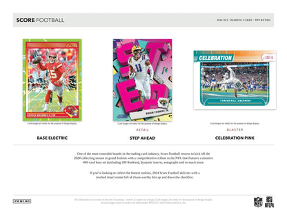 2024 Panini Score Football Blaster Box at King Card Canada