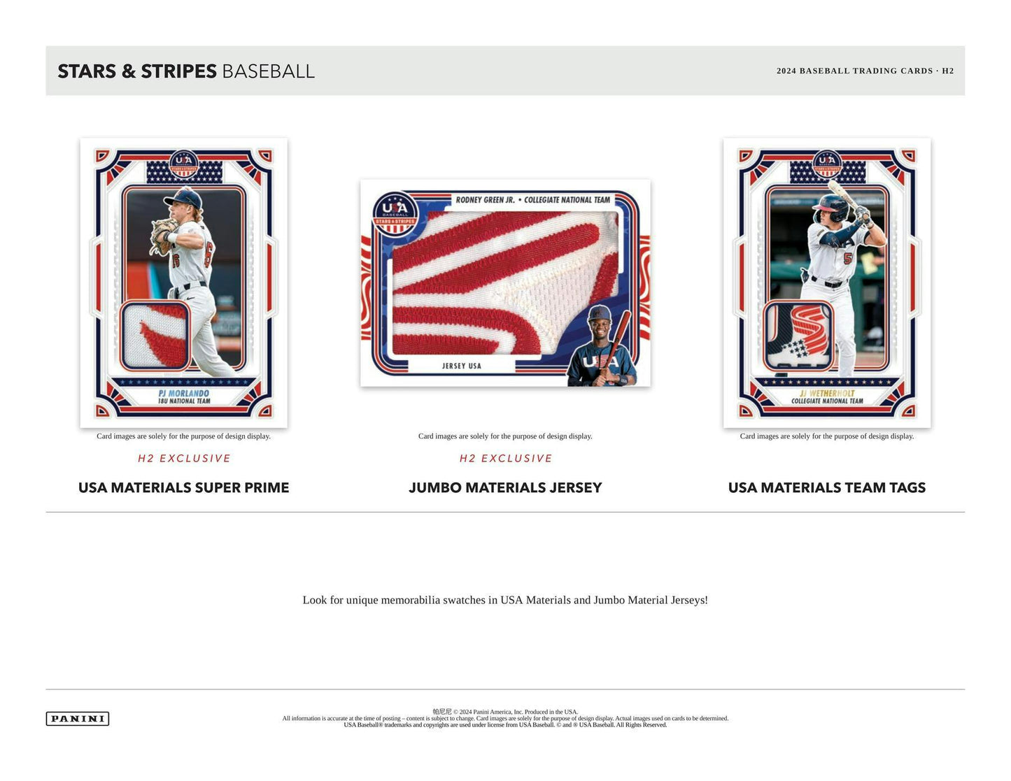 2024 Panini Stars & Stripes Baseball H2 Hybrid Box 746134170324 - King Card Canada